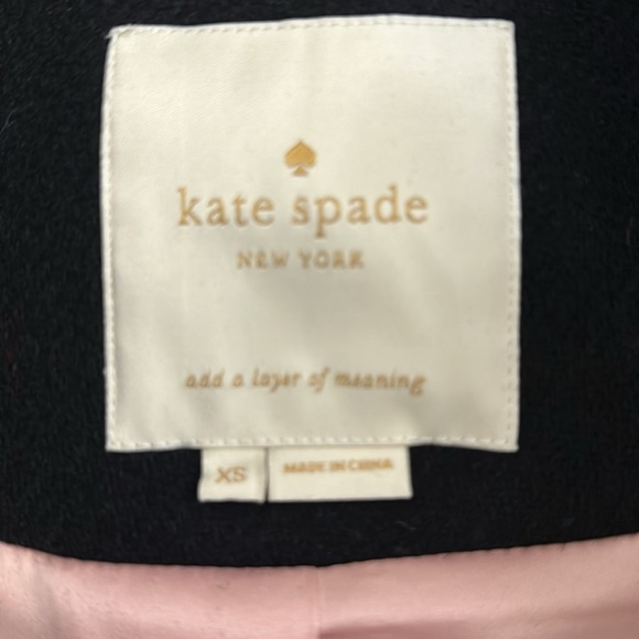 Kate Spade New York | Black Scalloped Peacoat - Picture 4 of 10